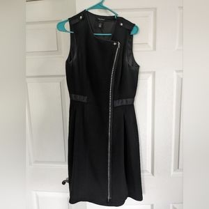 Black fitted work dress